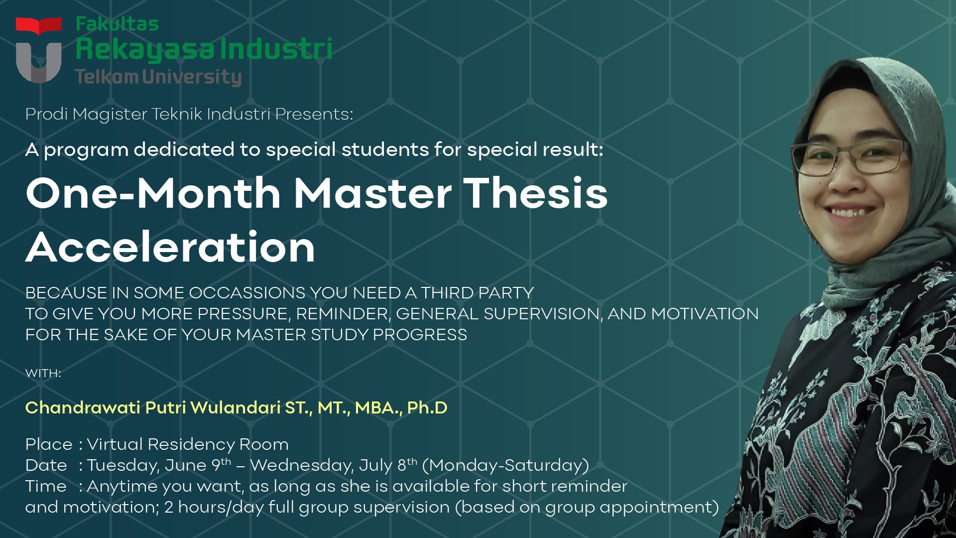 One-Month Master Thesis Acceleration Program | Master of Industrial ...